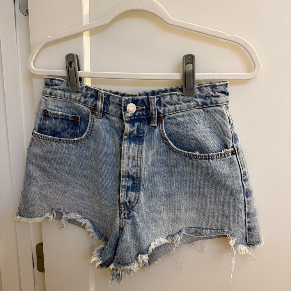 Zara Denim Blue Women Shorts
